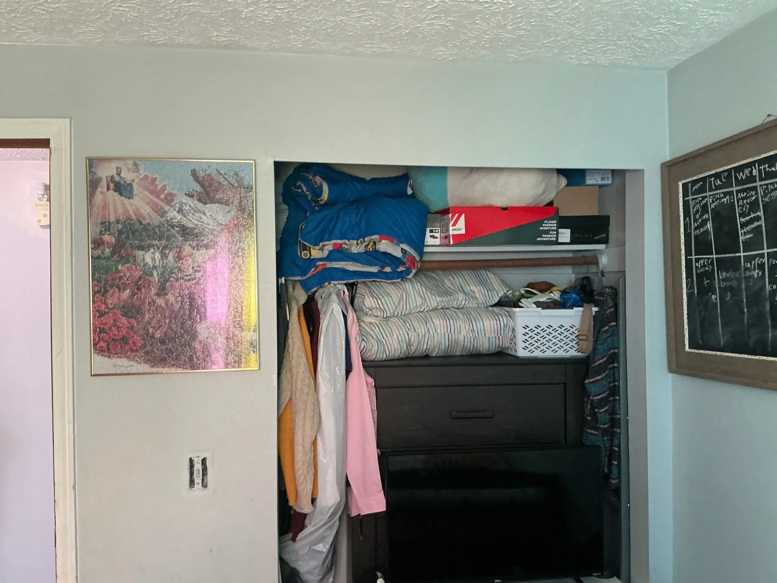 freshly painted bedoom in rochestor home