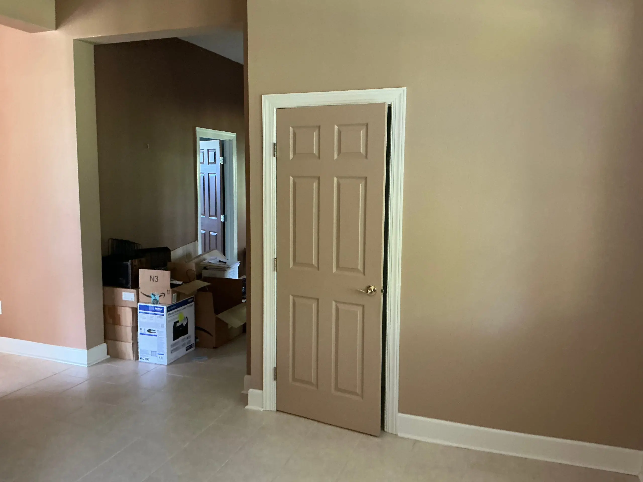 smooth wall finish during interior painting project in Buffalo
