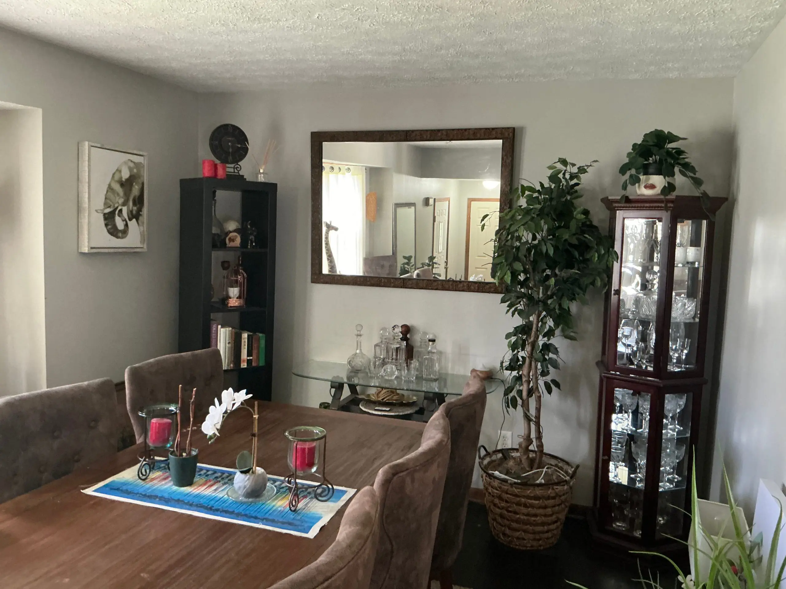 freshly painted game room with neutral gray walls in Buffalo home