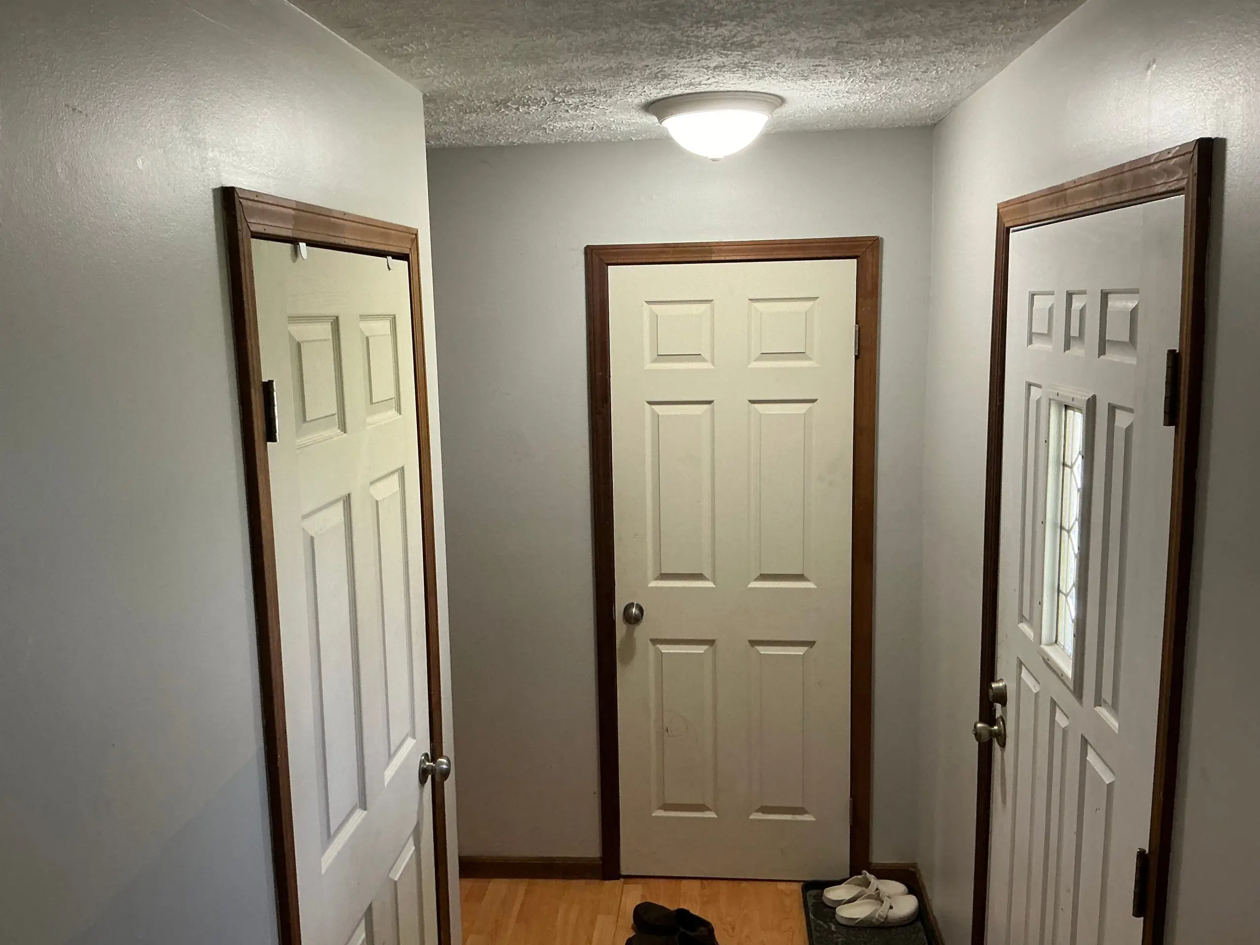 smooth wall finish during interior painting project in Buffalo